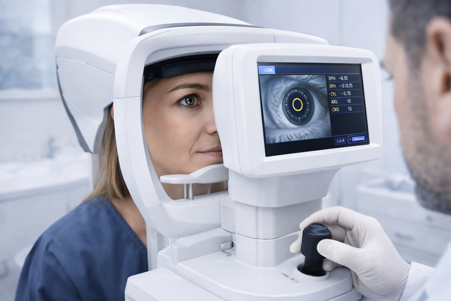 Авторефрактометрия с узким зрачком