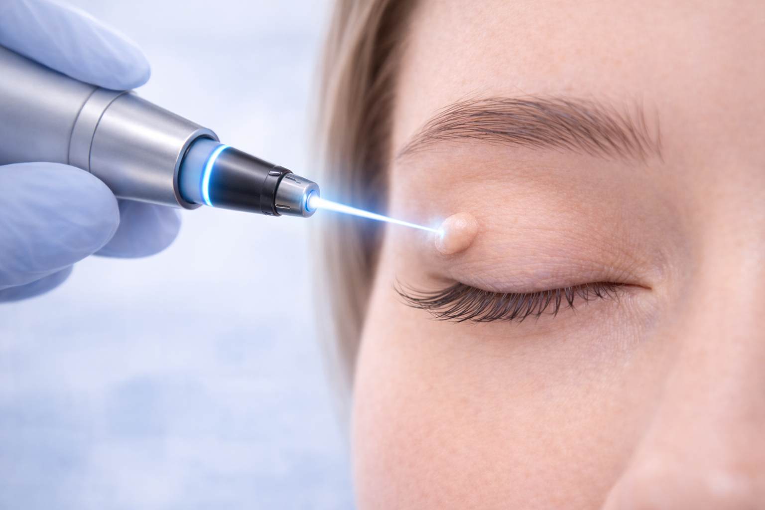 Стоимость удаления новообразования век