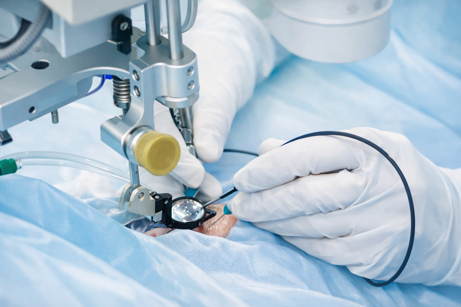 Центрация интраокулярной линзы с фиксацией к радужке