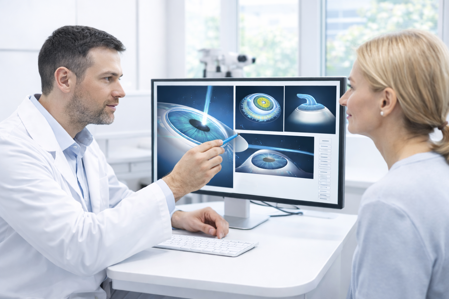 Комплекс исследований для диагностики нарушения зрения для рефракционных операций (дополнительный)