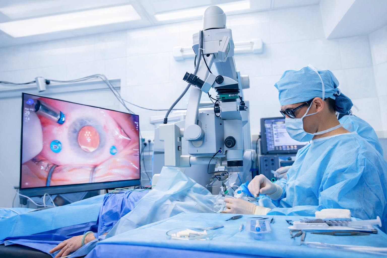 Задняя закрытая витреоэктомия 3 категории (эпиретинальная мембрана макулярной области, макулярное отверстие)